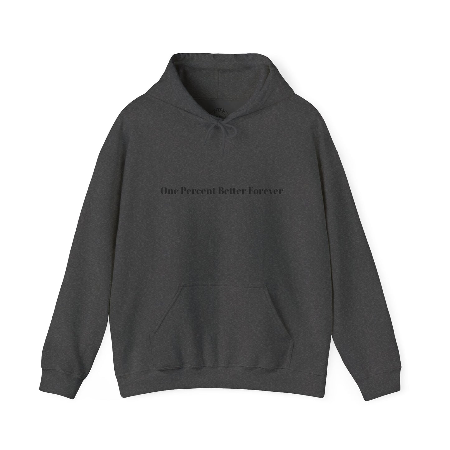1% Better Hoodie – “One Percent Better Forever” Minimal Motivational Hoodie