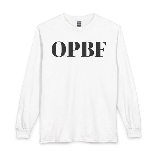 OPBF Long Sleeve Tee — "Better 1% Forever" Continuous Improvement Motivational Shirt