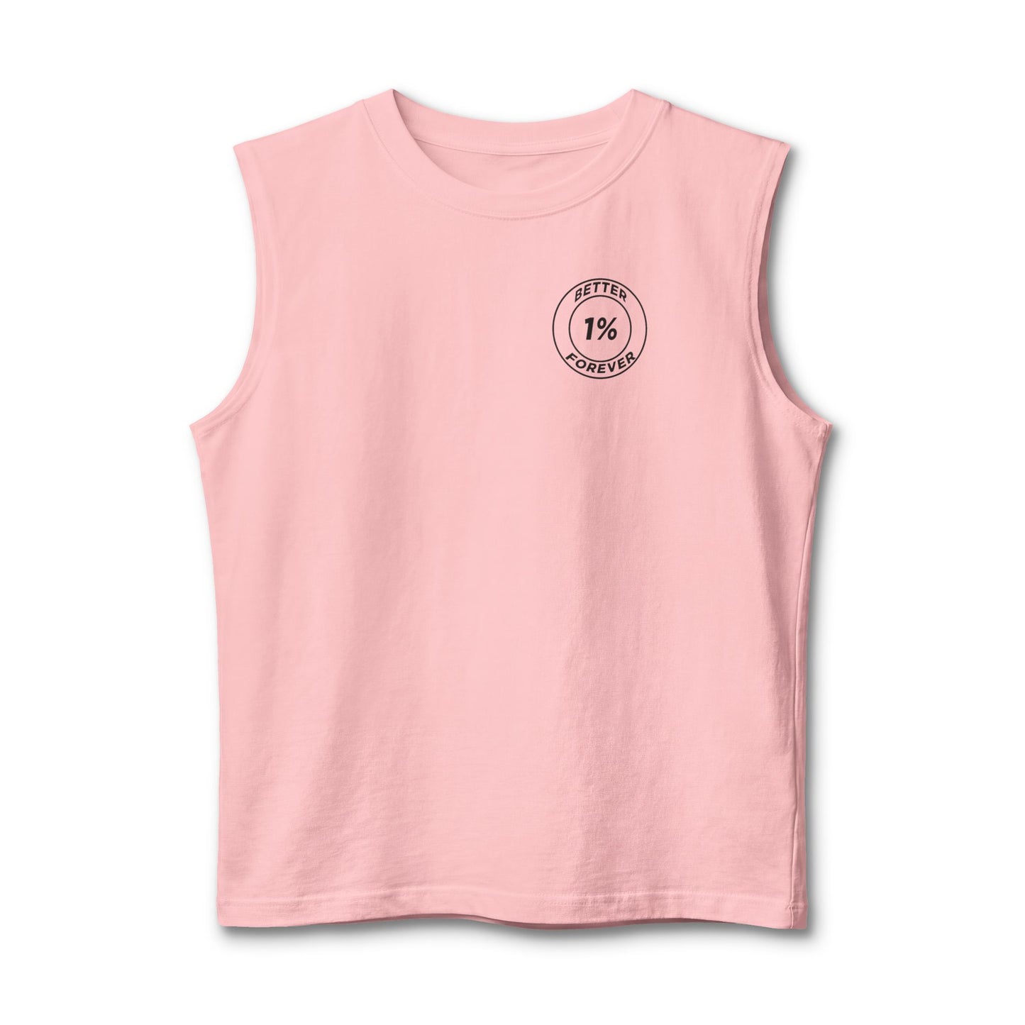 1% Forever Muscle Tank — Minimalist Fitness Tank Top