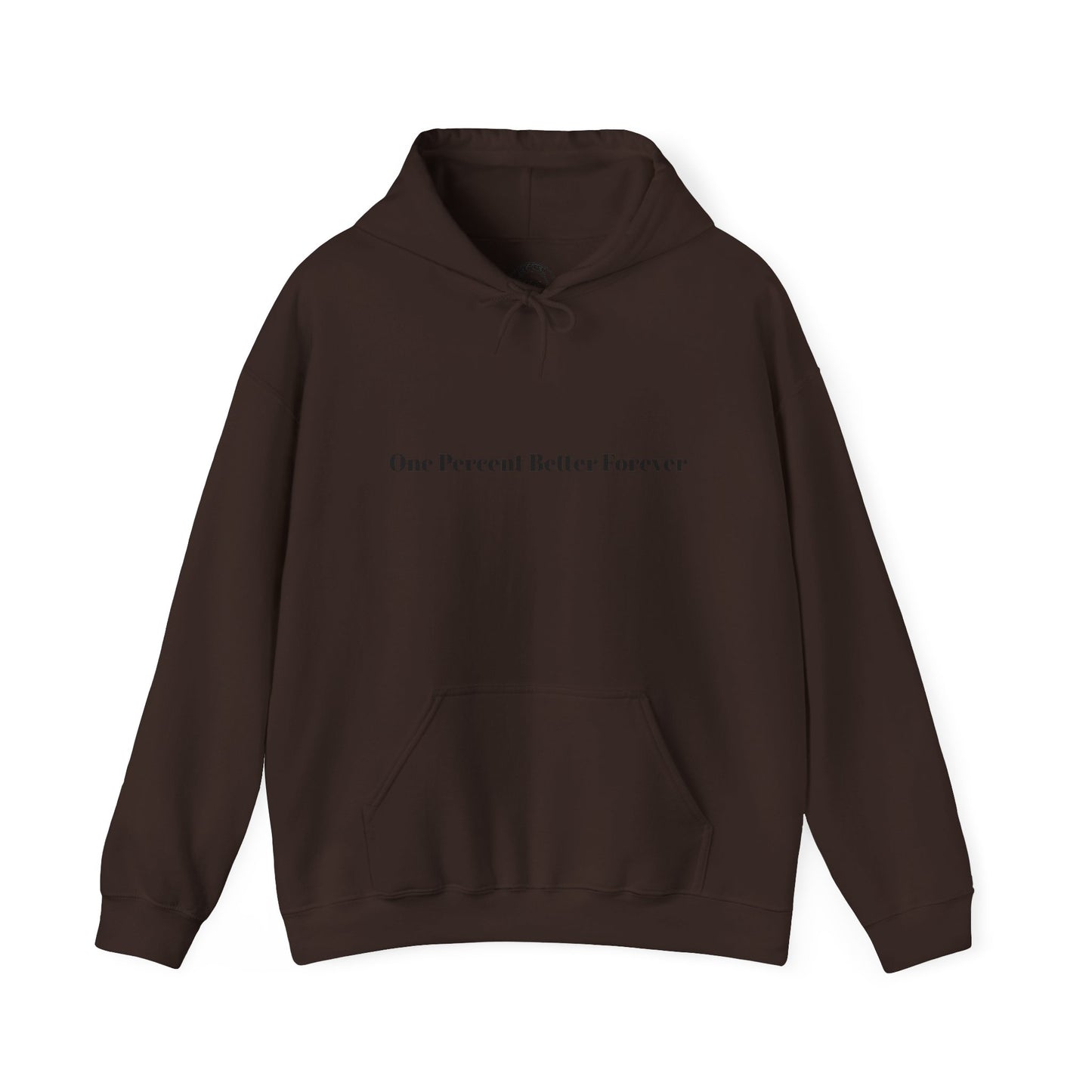 1% Better Hoodie – “One Percent Better Forever” Minimal Motivational Hoodie