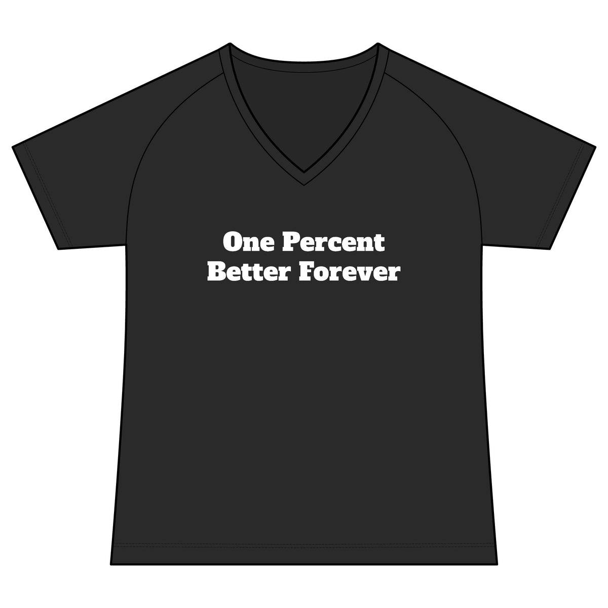 One Percent Better Forever V-Neck Tee
