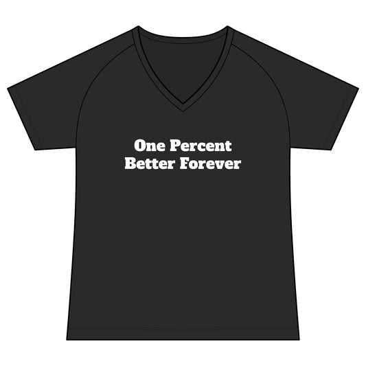 One Percent Better Forever V-Neck Tee