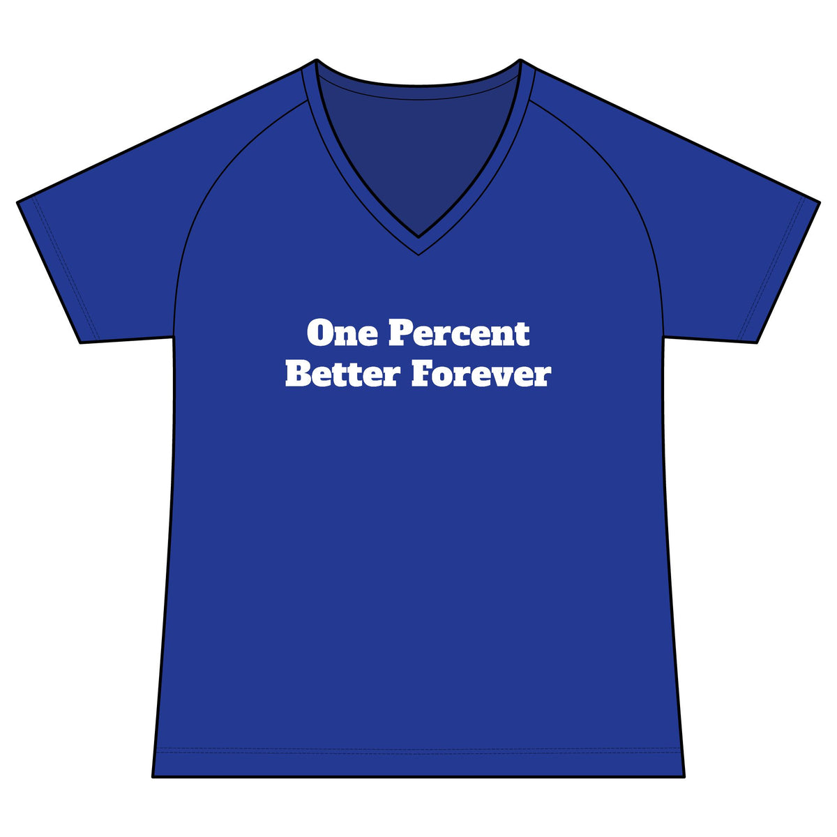 One Percent Better Forever V-Neck Tee