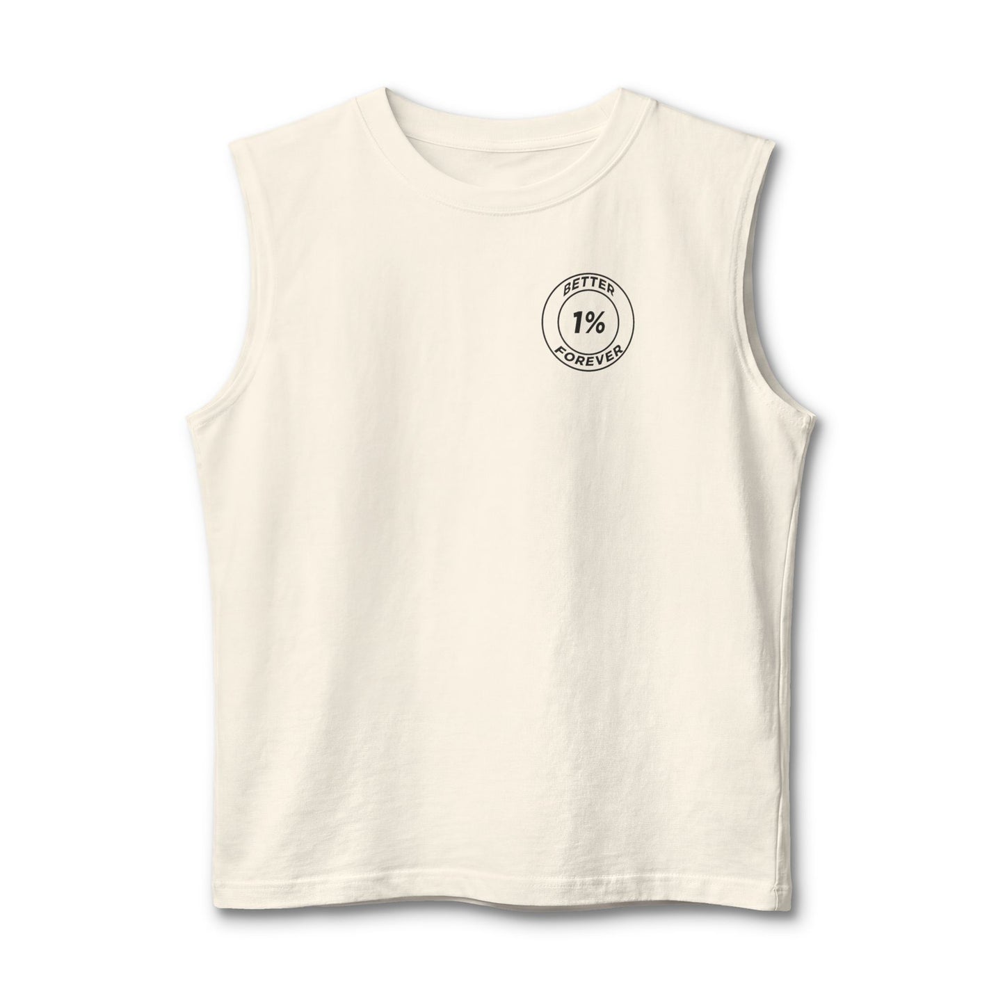 1% Forever Muscle Tank — Minimalist Fitness Tank Top